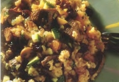 Плов из молодого барашка с абрикосом и изюмом