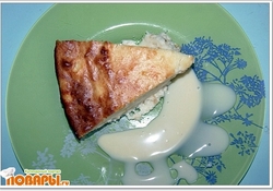 Рецепт: Творожная запеканка с яблоком