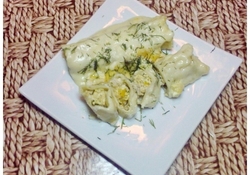 Рецепт: Канеллони с курицей и соус "Бешамель"