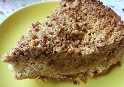 Рецепт: Пирог из овсяных хлопьев и сгущеного молока