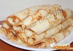 Рецепт: Блины пшеничные 