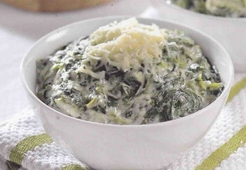 «Каша» из шпината 