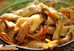 Рецепт: Салат "Требуха по-корейски"