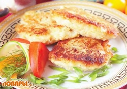 Рецепт: Рыбные котлеты с пшеном