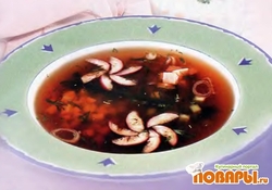 Рецепт: Окрошка майская