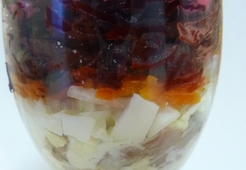 Салат "Сельдь под шубой" в фужерном формате ))