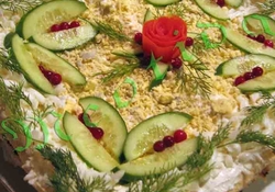 Рецепт: Закусочный тортик 