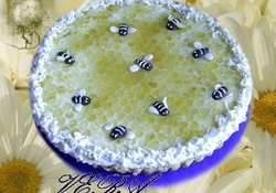 Рецепт: Торт "Медовые соты"