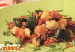 Рецепт: Кабачки тушеные