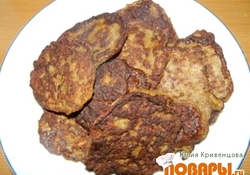 Рецепт: Печёночные оладьи