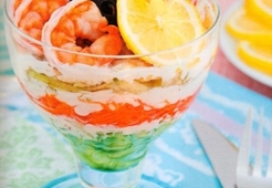 Салат-коктейль с креветками