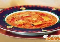 Рецепт: Суп харчо из осетрины с орехами