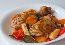 Рецепт: Фрикасе из курицы по-креольски