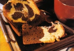 Рецепт: Кекс с мраморным шоколадным рисунком