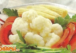 Рецепт: Овощное ассорти с соусом