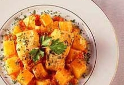 Треска с картофелем и луком