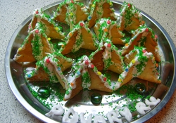 Рецепт: Печенье "Новогодняя елочка"