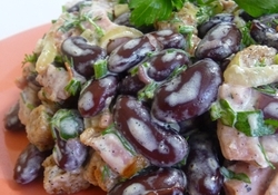 Рецепт: Салат "Фасолька"