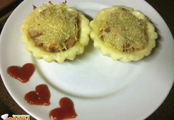 Творожные корзинки с фаршем (диета Дюкана)