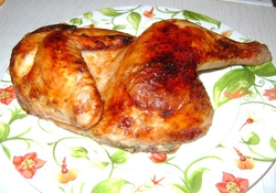 Рецепт: Загорелая курочка :-)