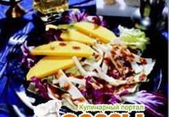 Салат из манго и деревенского сыра