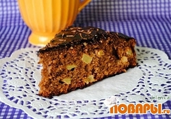 Рецепт: Яблочный торт с какао