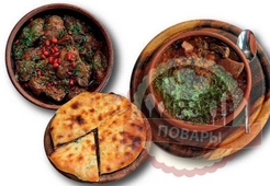 Харчо из курицы с орехами