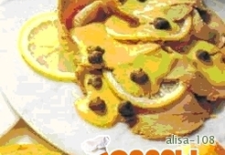 Телятина под соусом из тунца