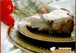 Рецепт: Творожно-яблочный пирог