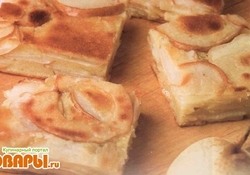 Рецепт: Пирог ленивый с грушами