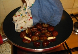 Рецепт: Каштаны печеные