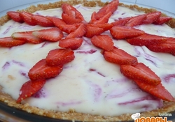 Рецепт: Чизкейк с клубникой