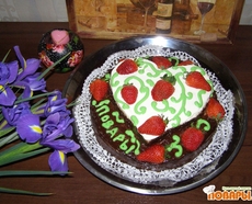 Торт "Любящее сердце"