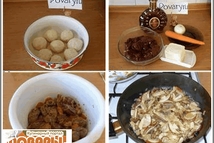 Шаг 6: Собираем торт: каждый корж тонко …