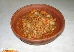 Рецепт: Суп из чечевицы с сельдереем