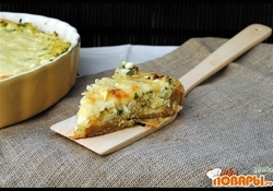 Рецепт: Пирог с капустой и домашним творогом