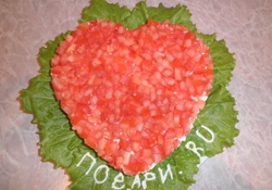 Рецепт: Салат "Необычный вкус"