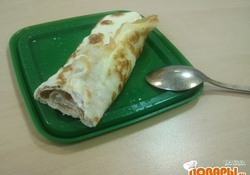 Рецепт: Блинчики с начинкой (диета Дюкан)