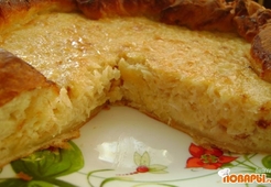 Сырно-луковый пирог