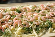 Шаг 5: Следующий с креветками