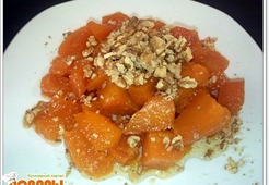 Тыква в сиропе с орехами 