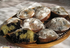 Кексики с черникой