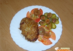 Рецепт: Куриное филе в картофельной стружке