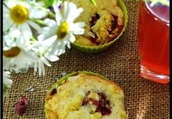 Клубнично-апельсиновые маффины