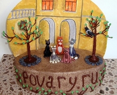 Торт "Весна за моим окном"