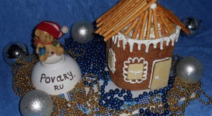 Салат "Рождественский теремок"