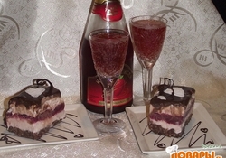 Рецепт: Десерт "Вечер вдвоем"
