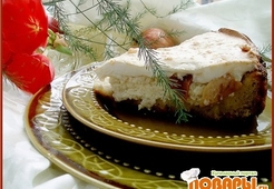 Творожно-яблочный пирог