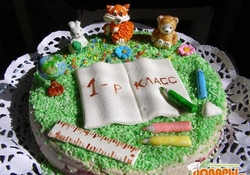 Рецепт: Тортик для первоклашки