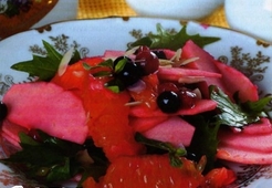 Миланский салат из яблок и апельсинов  